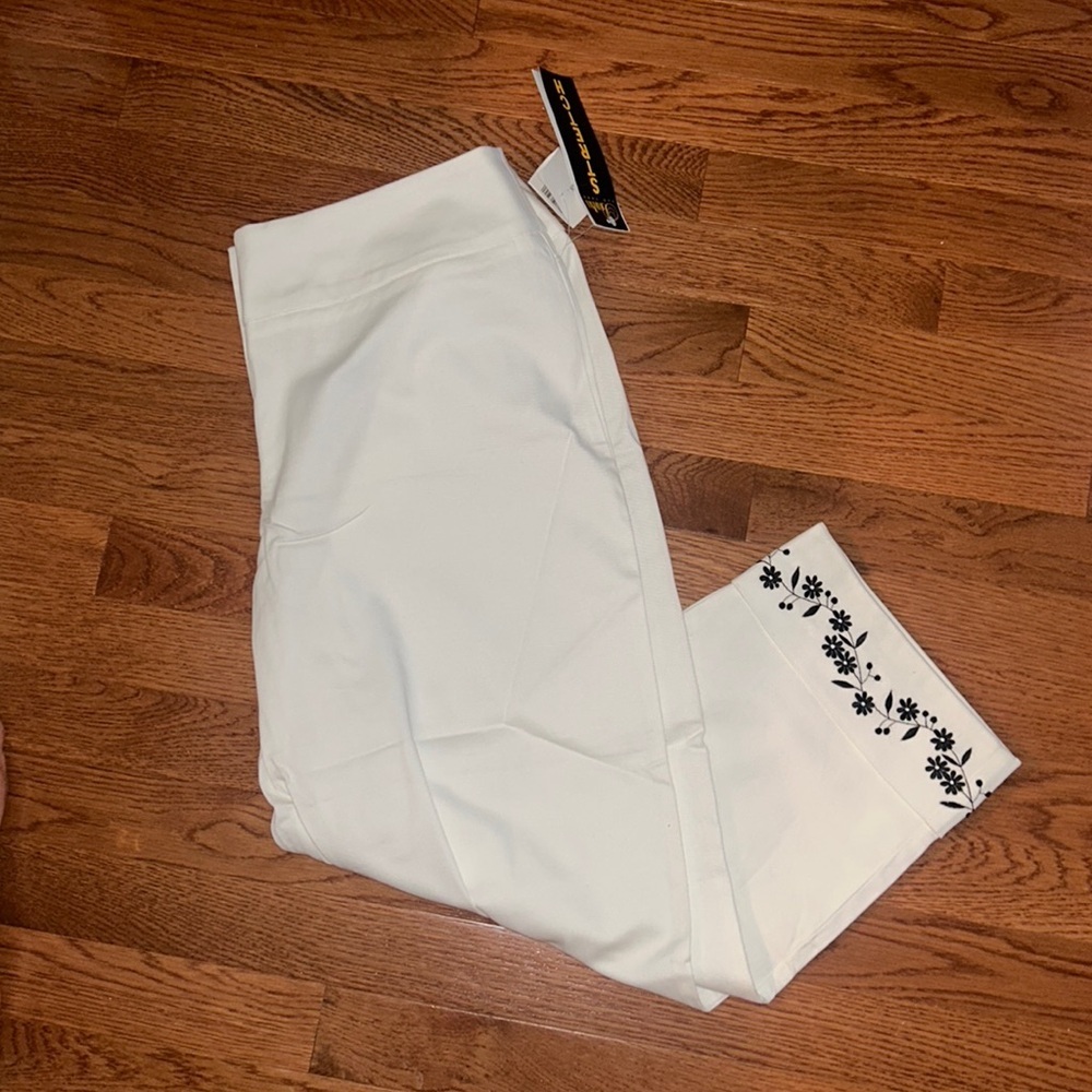 David Paul New York Womens White Pants Size 14